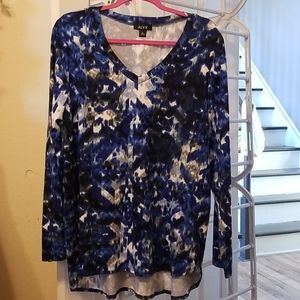 Blue Abstract Tunic